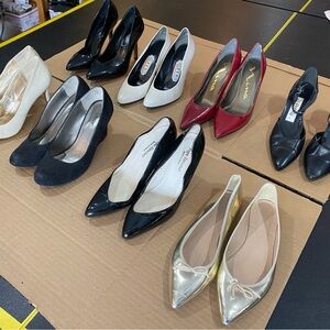 Eight Pairs Of Women’s Shoes, Pumps, Heels, Size 7 Lot # 5
